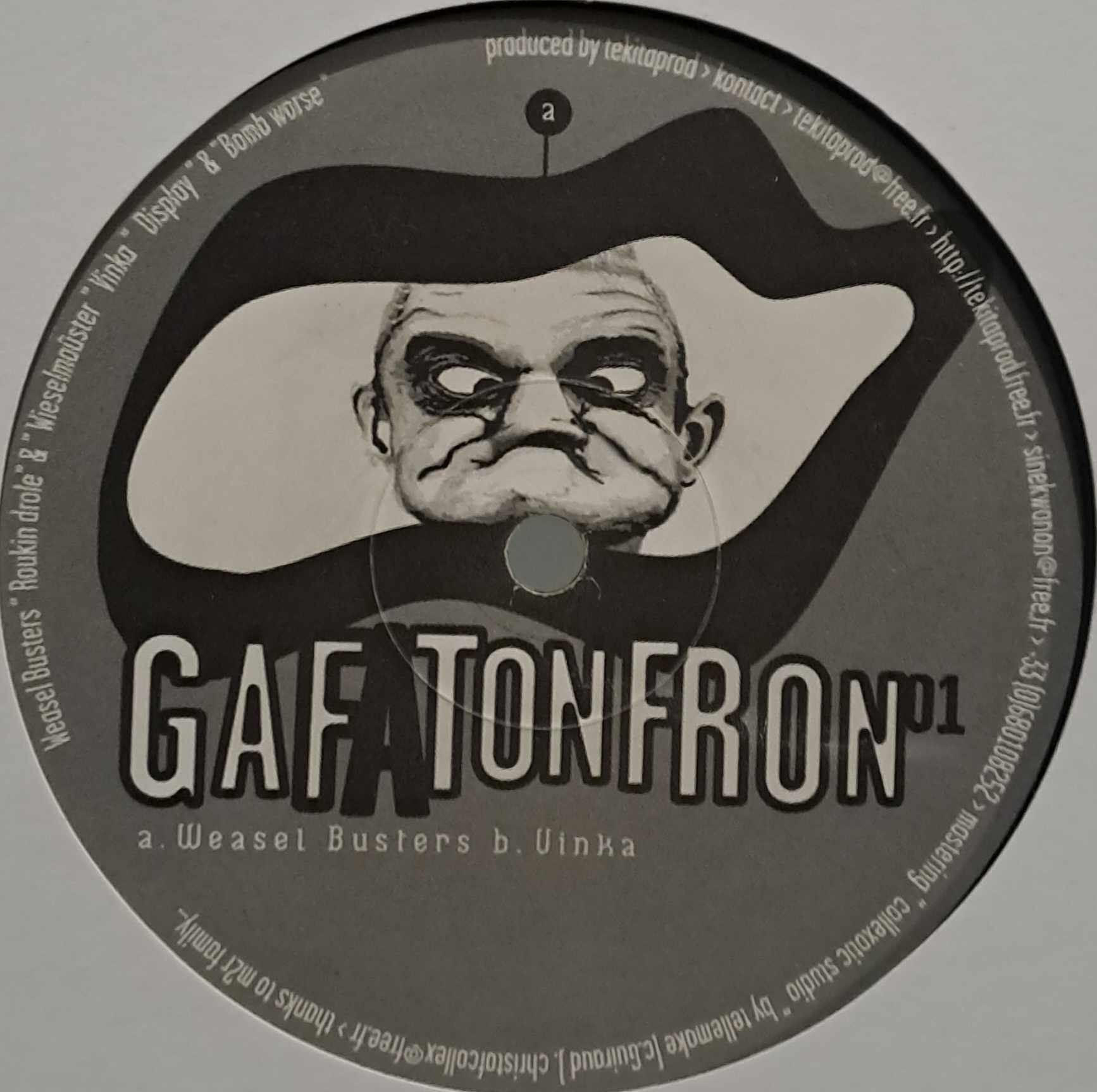 Gafatonfron 01 - vinyle freetekno